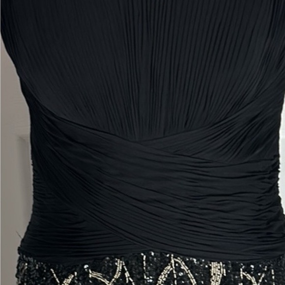 💎Avanti Elegant Black & Silver Women's cocktail dress Size 8 Strapless silk NWOT - Picture 13 of 13